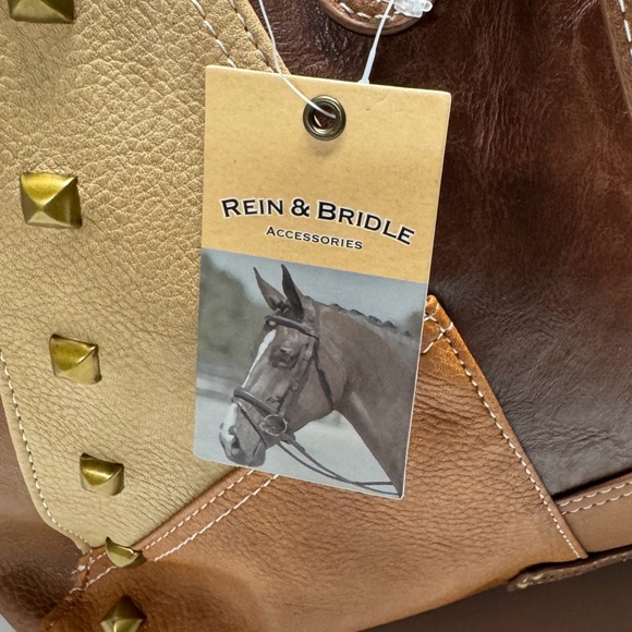Rein & Bridle | Faux Leather Patchwork Tote - NWT - Picture 9 of 13
